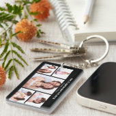 5 Abschnitte Benutzerdefiniertes Foto Einfache ele Schlüsselanhänger (Vorderseite rechts)