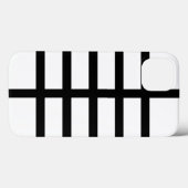 5 Akkugehäuse aus gekochten schwarzen Linien Case-Mate iPhone Hülle (Rückseite (Horizontal))