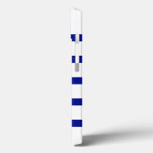 5 Akkugehäuse mit Bisected Blue Stripes Case-Mate iPhone Hülle (Rückseite / Links)