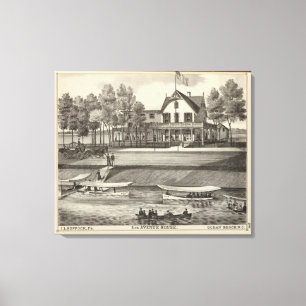 5. Alleen-Haus, Ozean-Strand, NJ Leinwanddruck