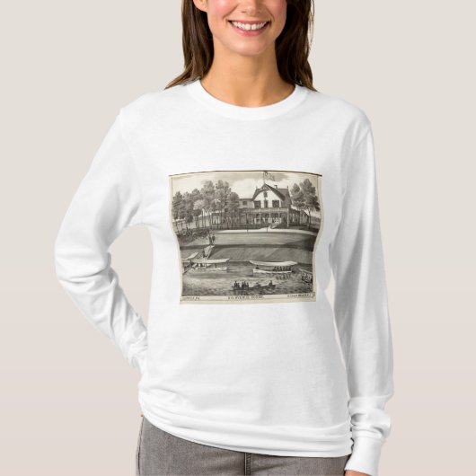 5. Alleen-Haus, Ozean-Strand, NJ T-Shirt (Vorderseite)