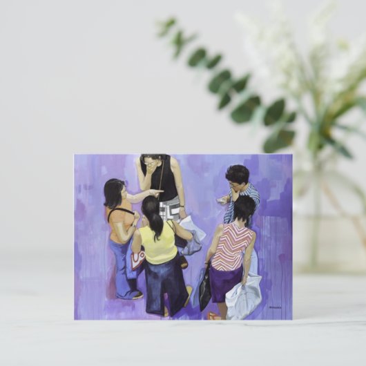 5 Amigos Postkarte (Stehend Vorderseite)