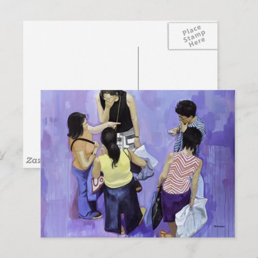 5 Amigos Postkarte (Vorne/Hinten)