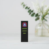 5. Armee A5 veteran patches bookmarker vfw us card Mini Visitenkarte (Stehend Vorderseite)