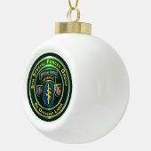 5. ARMY NORTH Keramik Ball Weihnachtsschmuck Kugel-Ornament (Rechts)