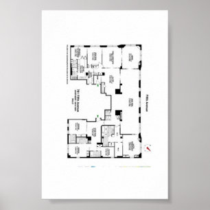5. Avenue Historic Floor Plan Poster