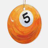 5 Ball Keramikornament (Links)