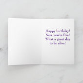 5 Balloons Geburtstagskarte Karte (Innenseite)