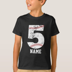 5. Baseball-Geburtstag t Shirt-Baseball-Party-Shir T-Shirt