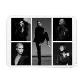 5 Bearbeitbare FotoCollage Magnet (Horizontal)
