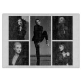 5 Bearbeitbare FotoCollage Schneidebrett (Vorderseite)