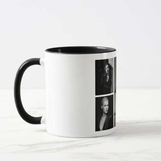 5 Bearbeitbare FotoCollage Tasse (Links)