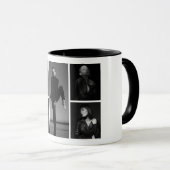 5 Bearbeitbare FotoCollage Tasse (VorderseiteRechts)