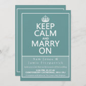 5" behalten Ruhe und heiraten auf Einladung (Vorne/Hinten)