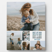 5 Benutzerdefinierte Fotocollage Beste Mutter über Fotoplatte (Vorderseite)