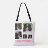 5 Benutzerdefinierte Fotomaterial-Vorlage mit rosa Tasche (Rückseite)