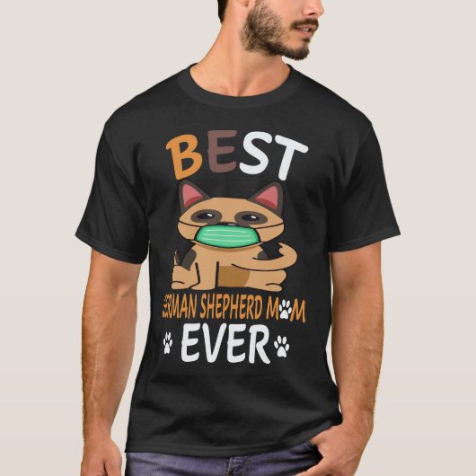 5 Bester Deutsche Schäferhund-Mutter jemals Deutsc T-Shirt (Vorderseite)