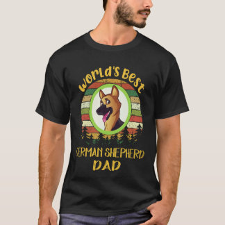 5 Bester Deutscher Schäferhund-Vater Deutscher Sch T-Shirt