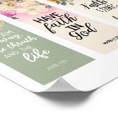 5 Bibelverse-Lesezeichen Poster (Ecke)