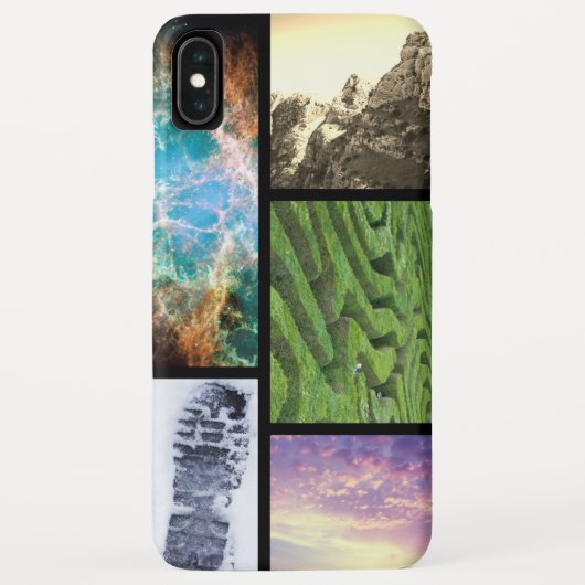 5-Bild-FotoCollage Tough or Barey There Case-Mate iPhone Hülle (Rückseite)