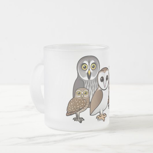 5 Birdorable Eulen Mattglastasse (Vorderseite Links)