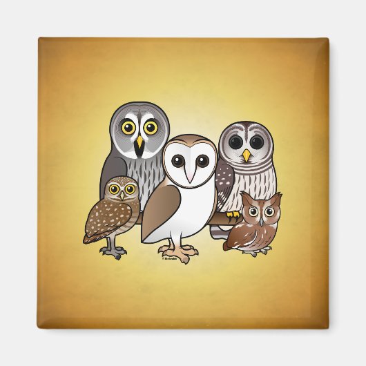 5 Birdorable Owls Magnet (Vorne)