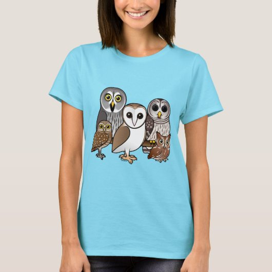 5 Birdorable Owls T-Shirt (Vorderseite)
