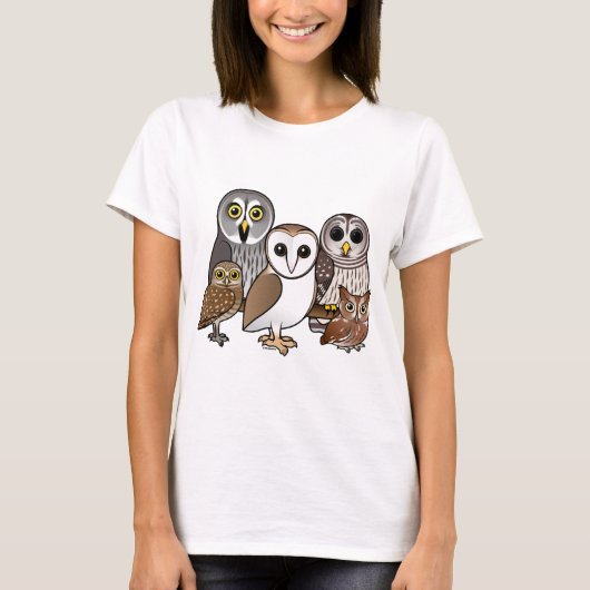 5 Birdorable Owls T-Shirt (Vorderseite)