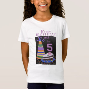 5. BIRTHDAY Girls' Fine Jersey T - Shirt