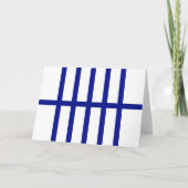 5 Bisected Blue Lines Karte (Vorderseite)