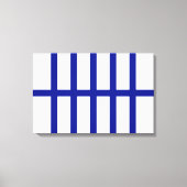 5 Bisected Blue Lines Leinwanddruck (Vorderseite)