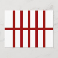 5 Bisected Red Stripes