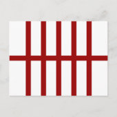5 Bisected Red Stripes Postkarte (Vorderseite)