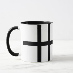 5 Biskige schwarze Linien Tasse