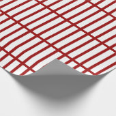 5 Bisted Red Lines Geschenkpapier (Ecke)