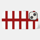 5 Bisted Red Lines iPhone Hülle (Rückseite (Horizontal))