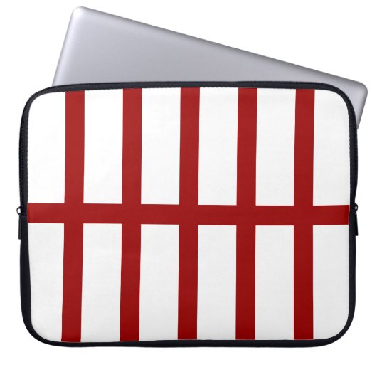 5 Bisted Red Lines Laptopschutzhülle (Vorderseite)