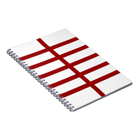 5 Bisted Red Lines Notizblock (Rechte Seite)