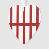 5 Bisted Red Lines Ornament (Vorderseite)