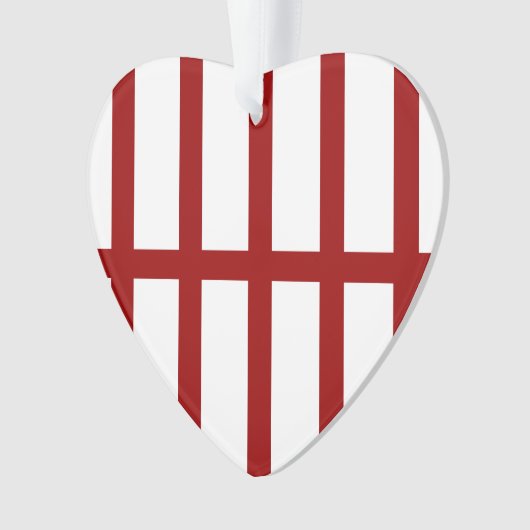 5 Bisted Red Lines Ornament (Vorderseite)