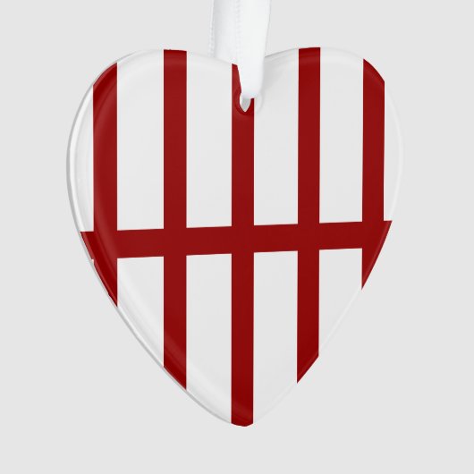 5 Bisted Red Lines Ornament (Vorderseite)