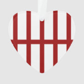 5 Bisted Red Lines Ornament (Rückseite)