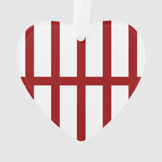 5 Bisted Red Lines Ornament (Rückseite)