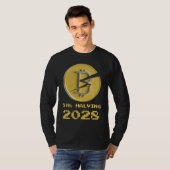 5. Bitcoin-Halving 2028 Krypto-Halvierungen T-Shirt (Vorne ganz)