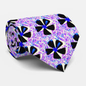 5 blättrige Pinwheel Blume Thunder_Cove Krawatte (Gerollt)