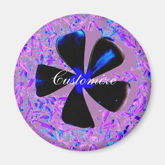 5 blättrige Pinwheel Blume Thunder_Cove Magnet (Vorne)