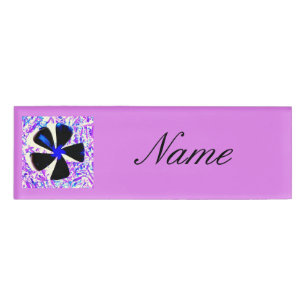 5-blättrige Pinwheel-Blume Thunder_Cove Namenschild