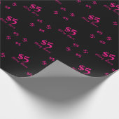 $5 Bling Chef Geschenkpapier (Ecke)