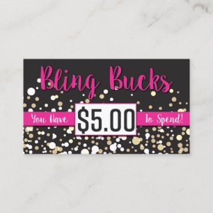 $5 Bling Dollars Rabattkarte