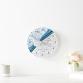 5. Blue Wedding Anniversary Keepake Runde Wanduhr (Zuhause)